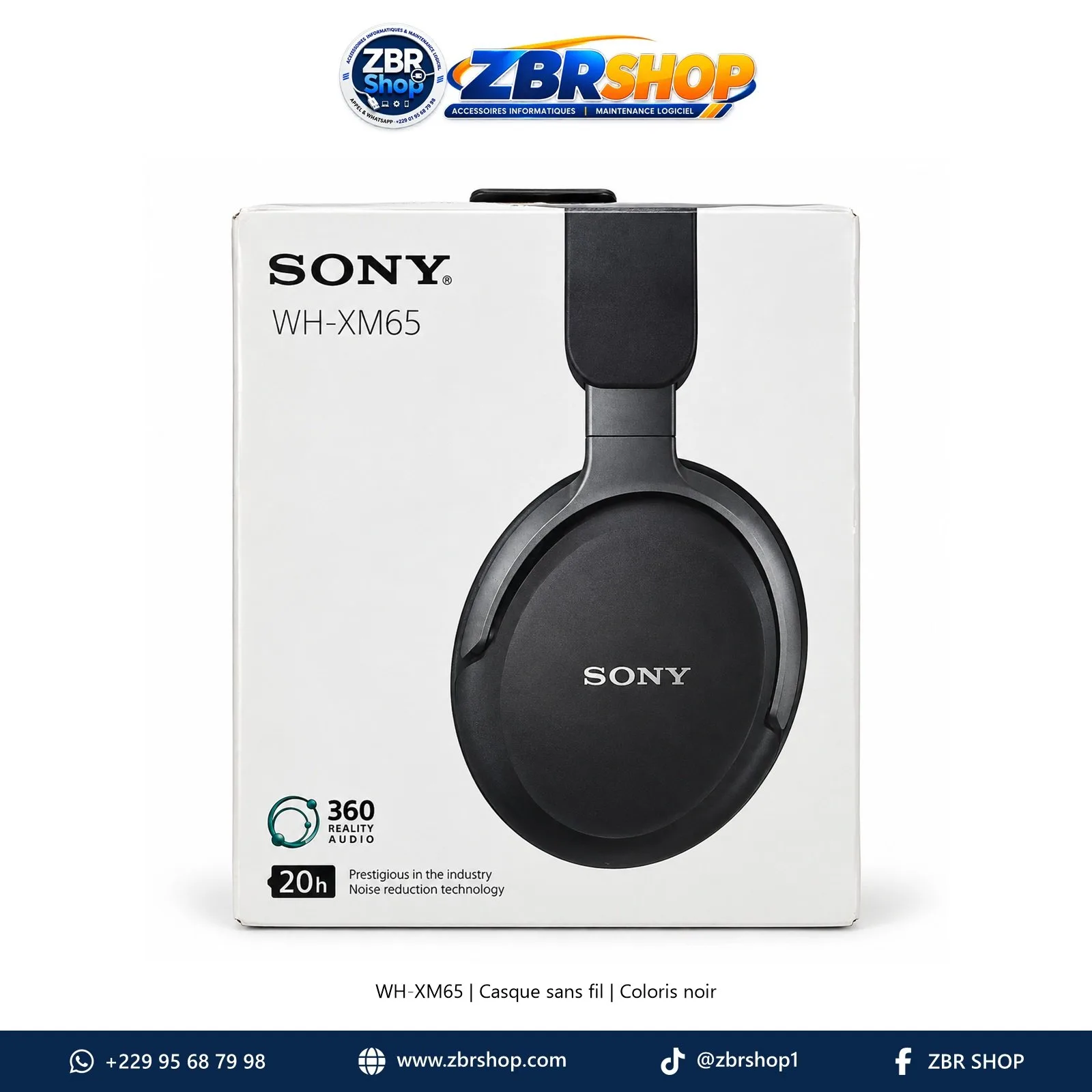 SONY WH-XM65 Wireless Stereo Headphone with Active Noise Reduction (ANC)