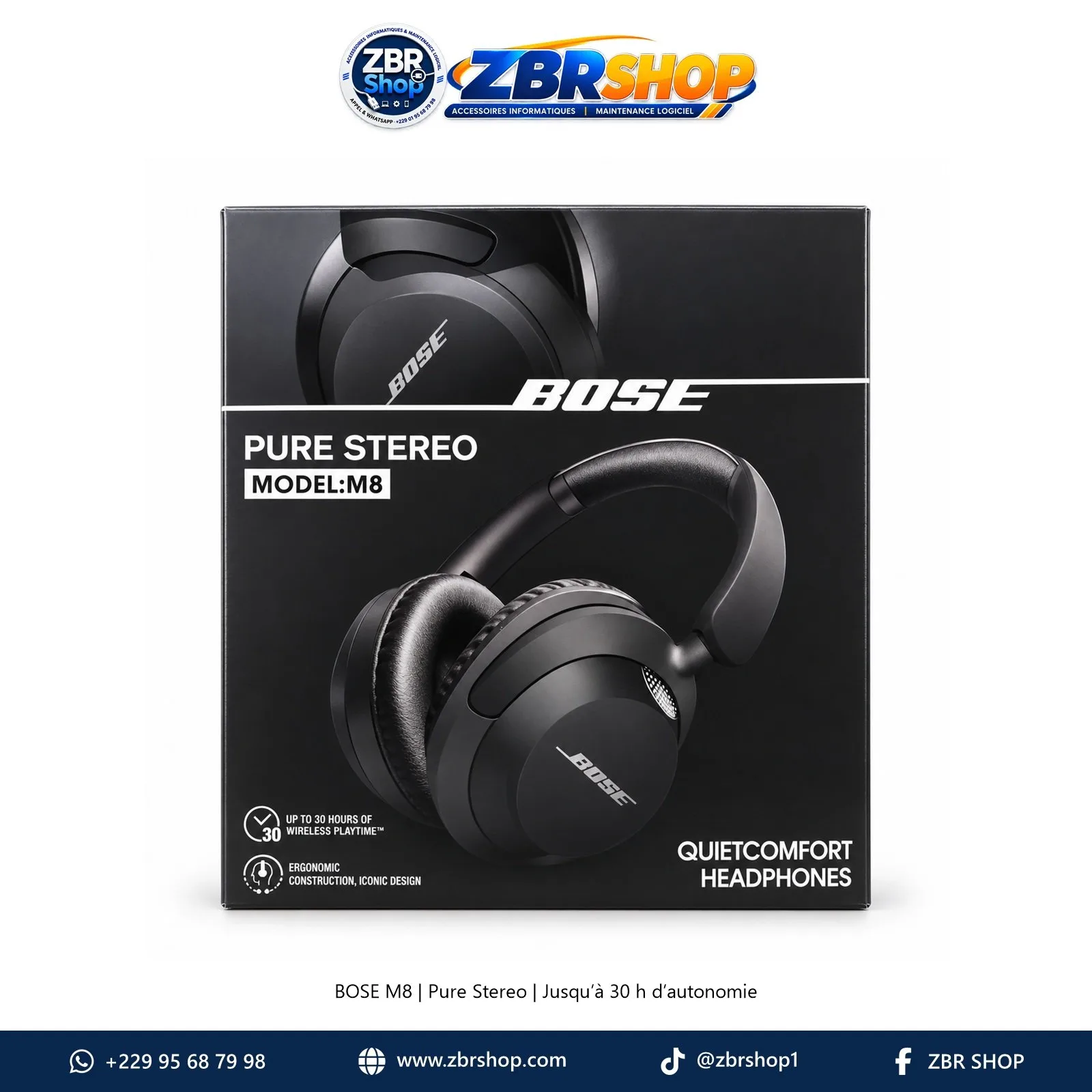 Casque Audio Sans Fil BOSE M8 Pure Stereo QuietComfort