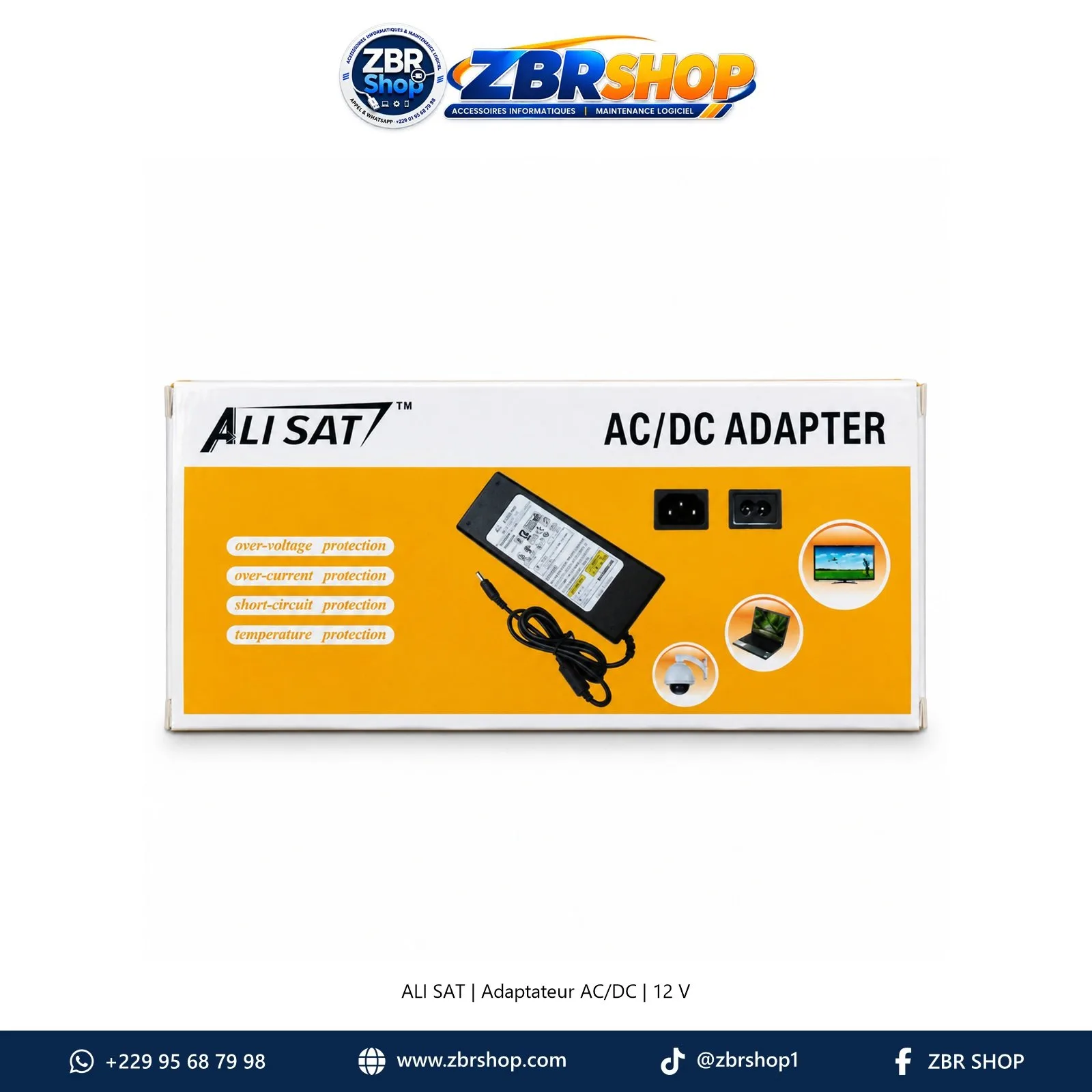 Adaptateur Secteur Alimentation ALI SAT AC/DC 12V (100-240V)