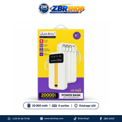Batterie externe Just Only JO-P26A 20 000 mAh