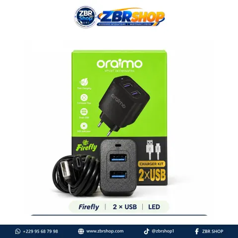 Chargeur oraimo Firefly double USB