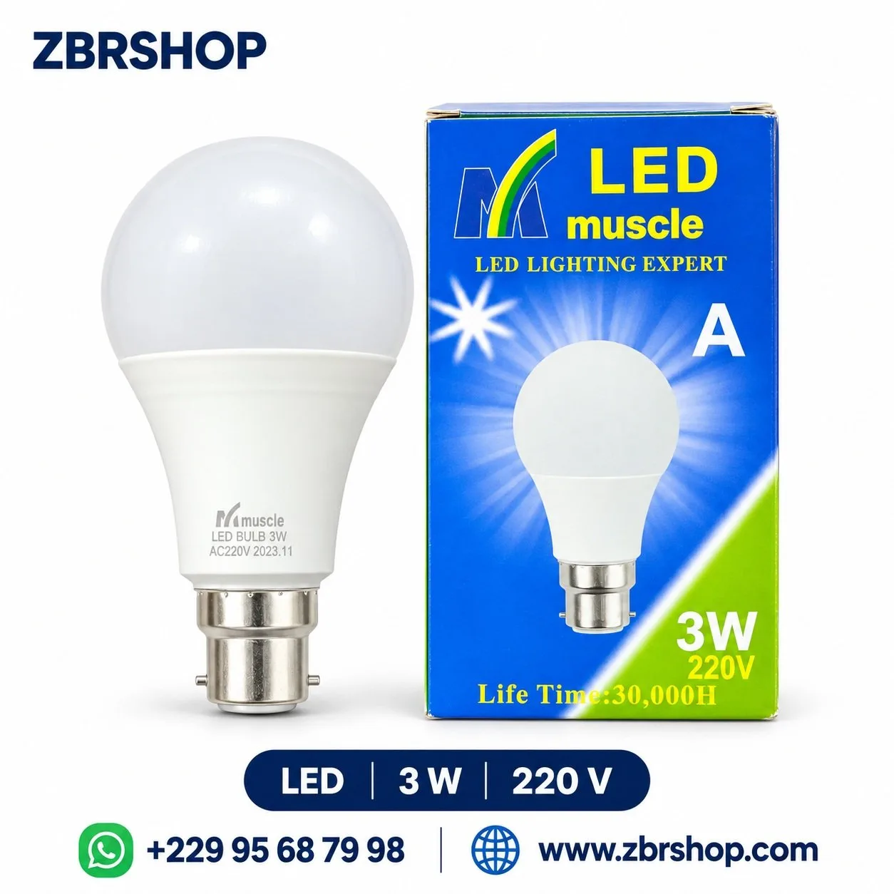 Ampoule LED Muscle 3W