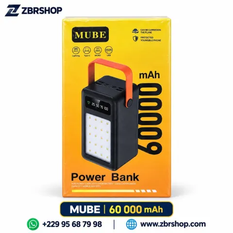 Batterie externe MUBE 60000 mAh