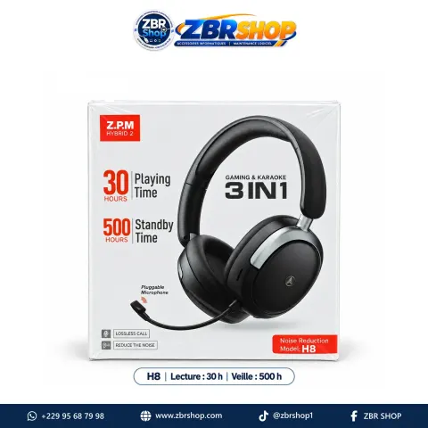 Casque audio sans fil Z.P.M HYBRID 2