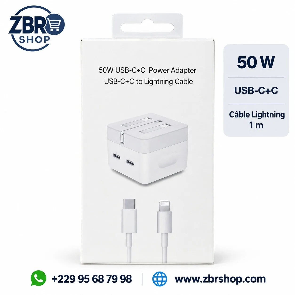 Charger 50W USB-C Lightning