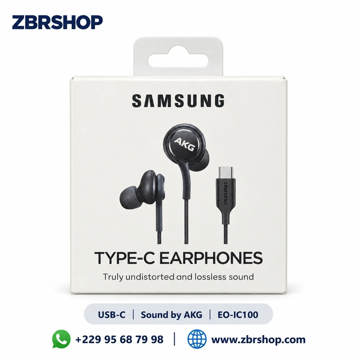 Écouteurs filaires Samsung Type-C (Sound by AKG, Modèle EO-IC100)