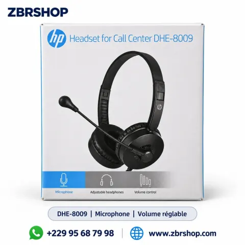 Casque-micro HP pour centre d'appels (Modèle DHE-8009)
