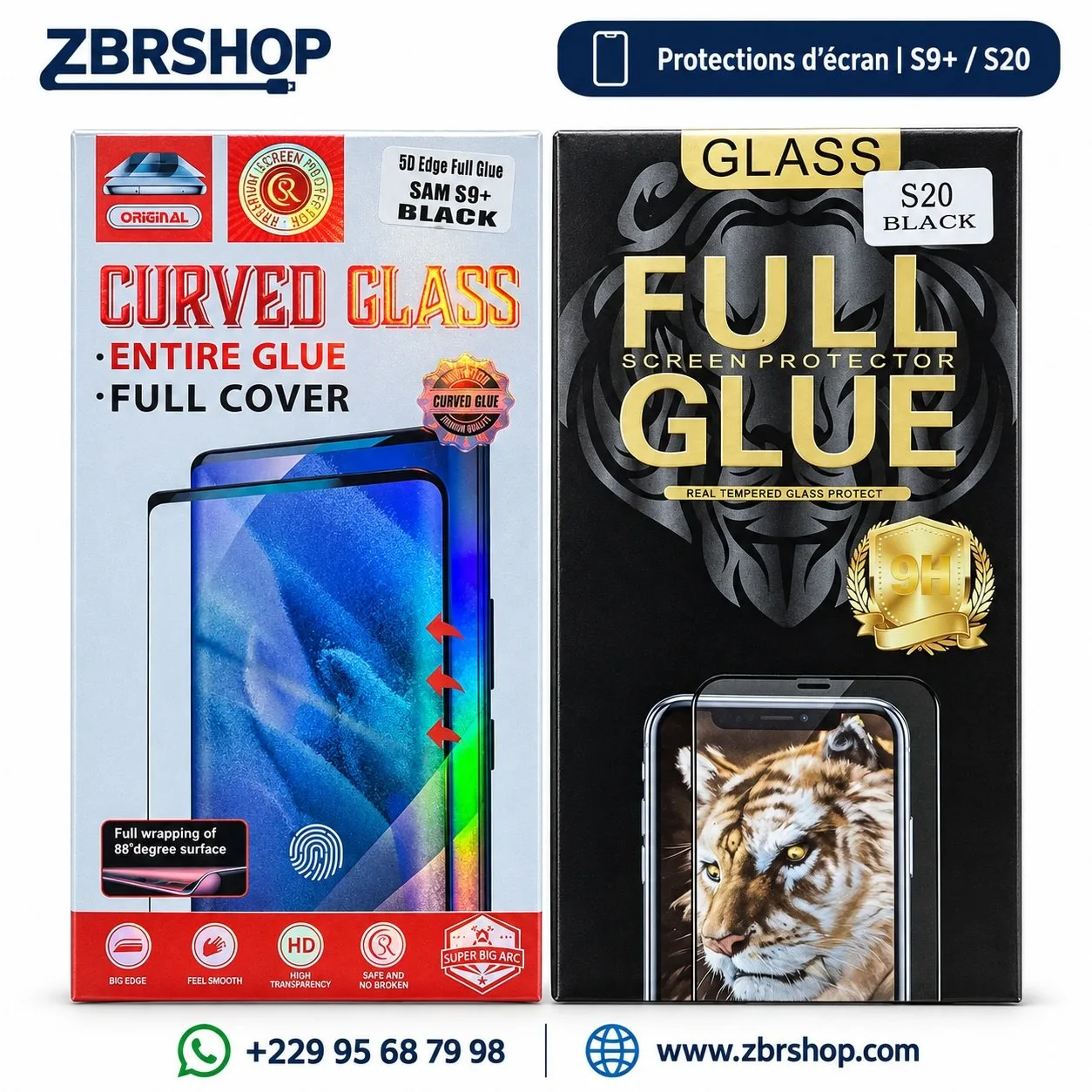 Verre trempé incurvé Full Glue pour Samsung