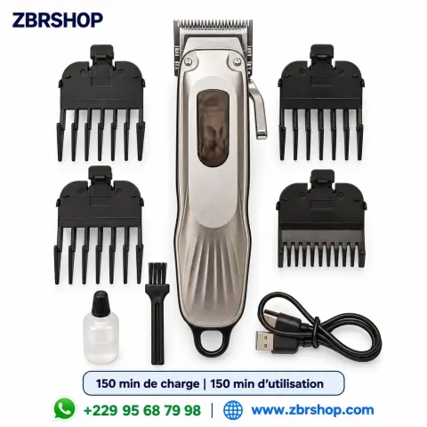 Tondeuse à cheveux professionnelle (Power Clipper, Écran LED)