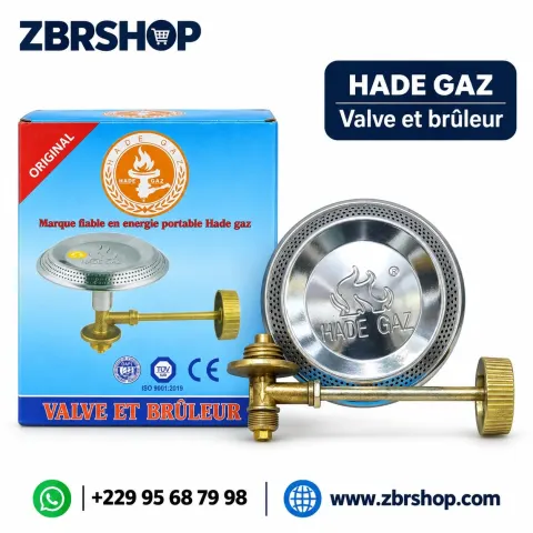 Brûleur et valve à gaz HADE GAZ (Modèle portable)