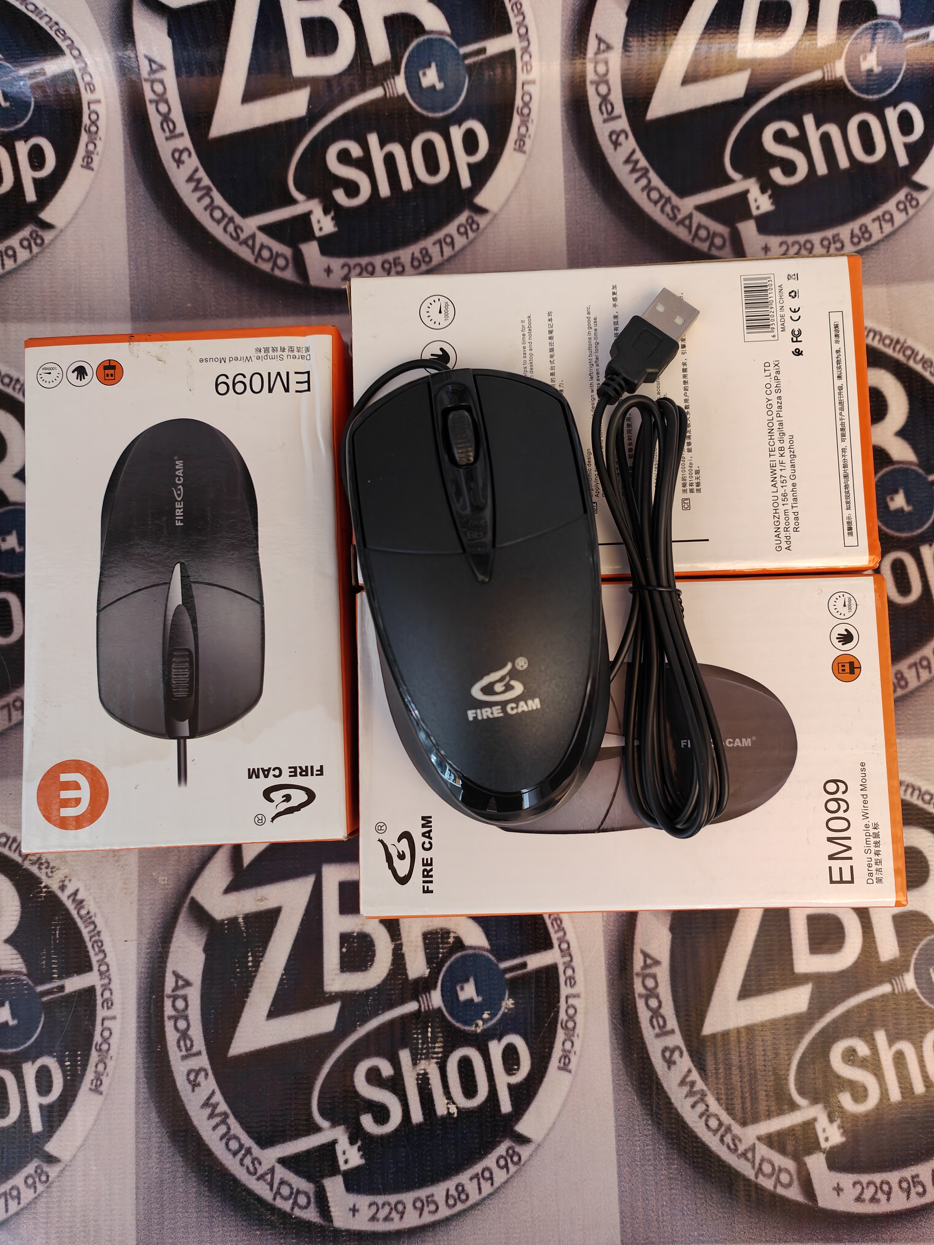 Souris Filaire FIRE CAM EM090